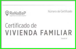 Certificado de Vivienda Familiar